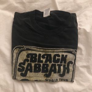 black sabbath graphic band tee